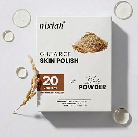 Nixiah Gluta Rice Skin Polish  3in1 Kit
